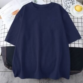 Navy Blue Drop Shoulder Tee